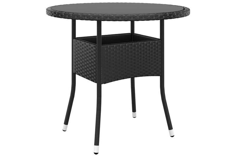 bistrosæt til haven 3 dele polyrattan sort - Sort - Havemøbler - Udendørsgruppe - Cafesæt