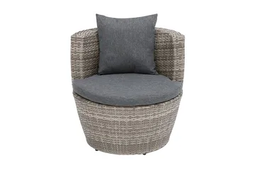 Capri Balkonmøbler 54 cm - Grå - Havemøbler - Udendørsgruppe - Cafesæt