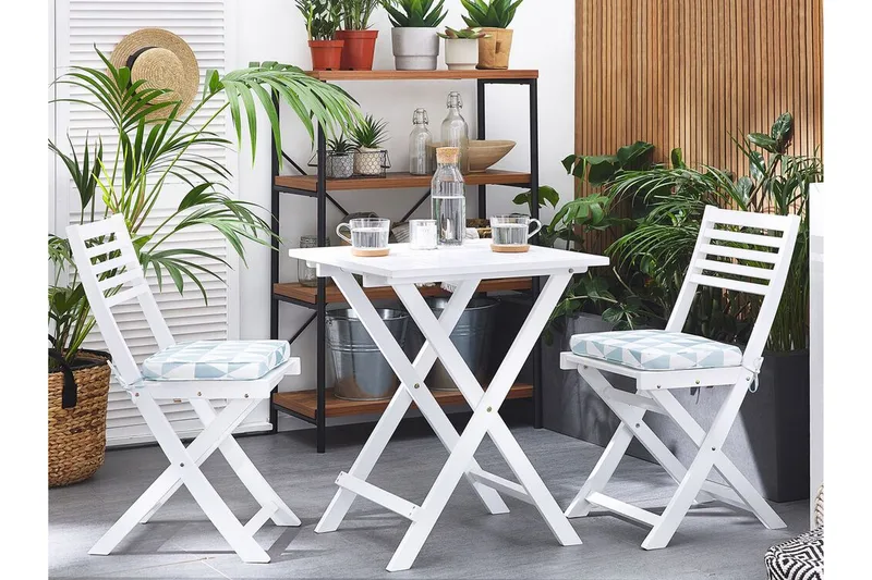 Cordido Cafésæt - Hvid - Havemøbler - Udendørsgruppe - Cafesæt