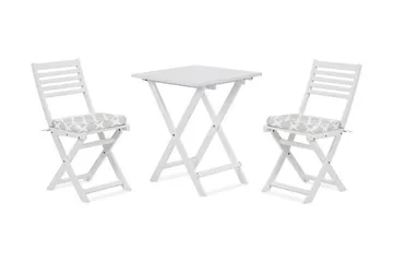 Cordido Cafésæt - Hvid - Havemøbler - Udendørsgruppe - Cafesæt