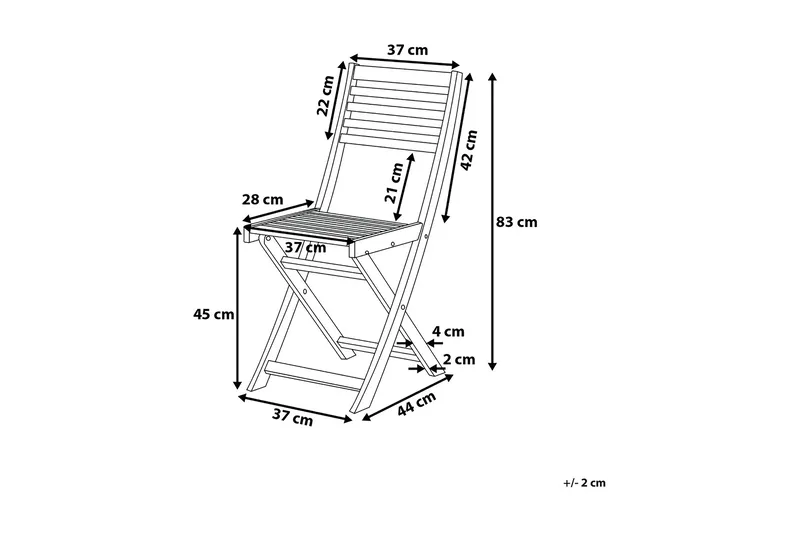 Fiji Balkon sæt 60 cm - Gul - Havemøbler - Udendørsgruppe - Cafesæt