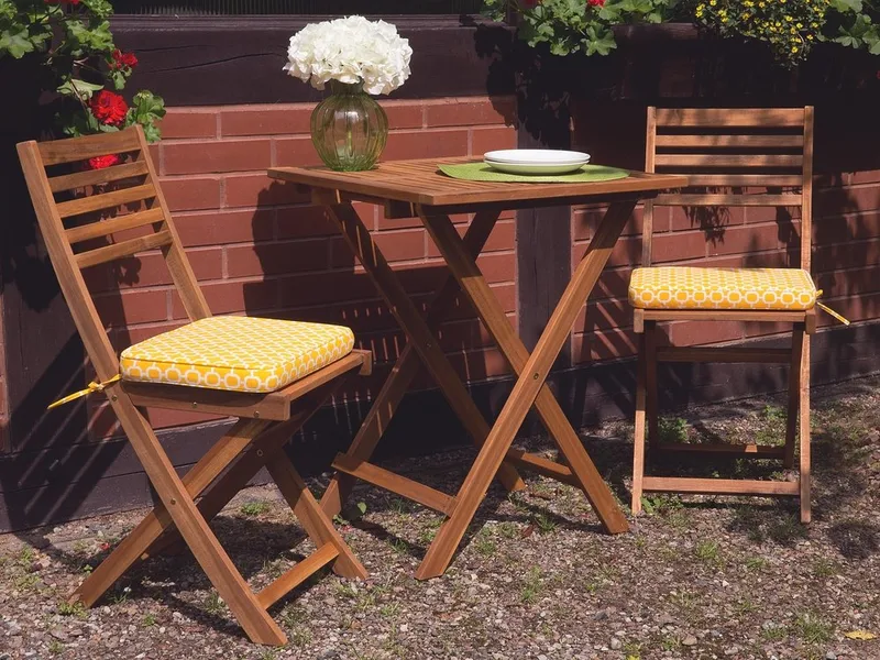 Fiji Balkon sæt 60 cm - Træ / natur - Havemøbler - Udendørsgruppe - Cafesæt