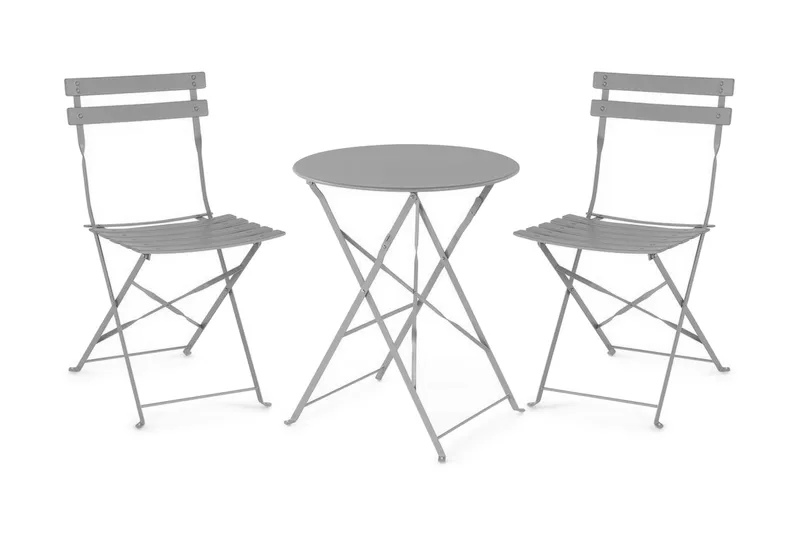 Fiori balkonssæt 52 cm - Grå - Havemøbler - Udendørsgruppe - Cafesæt