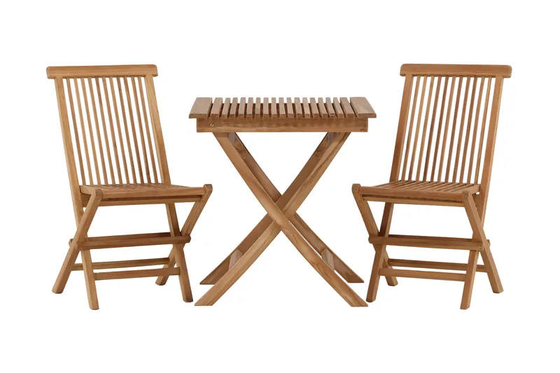 Ghana Cafésæt 70 cm + 2 Kenya Sammenfoldeliga Karmsttolar, Brun