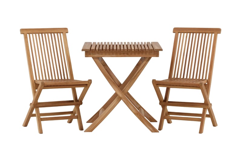 Ghana Cafésæt 70 cm + 2 Kenya Sammenfoldeliga Karmsttolar, Brun