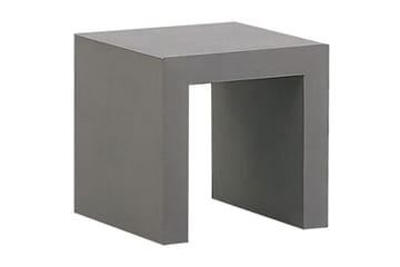 Havesæt med bord og 4 skamler 90x90 OLBIA - Grå - Havemøbler - Udendørsgruppe - Cafesæt