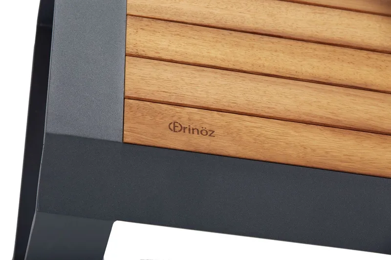 Lassento Cafésæt 197 cm + 3-Pers. Sofa + 2 Lænestole - Gul/Grå/Sort - Havemøbler - Udendørsgruppe - Cafesæt