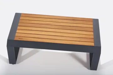 Lassento Cafésæt 197 cm + 3-Pers. Sofa + 2 Lænestole - Gul/Grå/Sort - Havemøbler - Udendørsgruppe - Cafesæt
