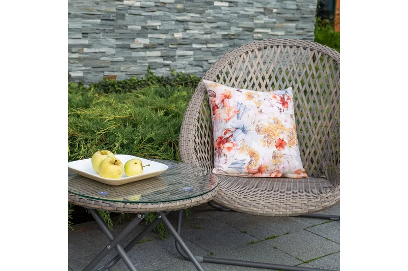 Møbelsæt TURKU 2 stole og bord sammenfoldelig - Havemøbler - Udendørsgruppe - Cafesæt