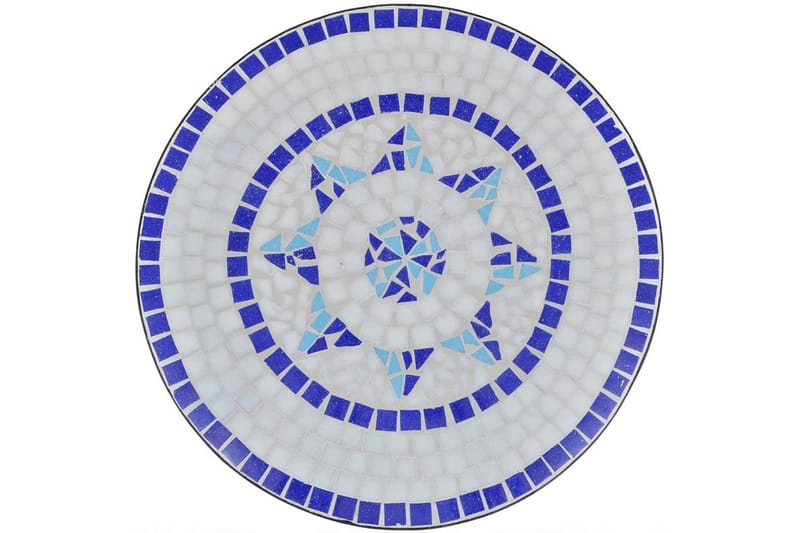 Mosaikbord 60 Cm Blå/Hvid - Blå - Havemøbler - Udendørsgruppe - Cafesæt