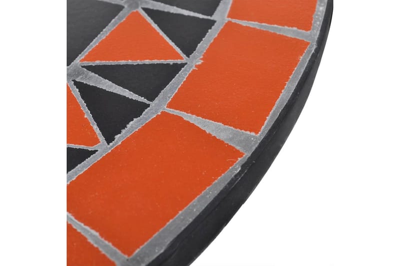 Mosaikbord Terracotta/Hvid 60 Cm - Brun - Havemøbler - Udendørsgruppe - Cafesæt