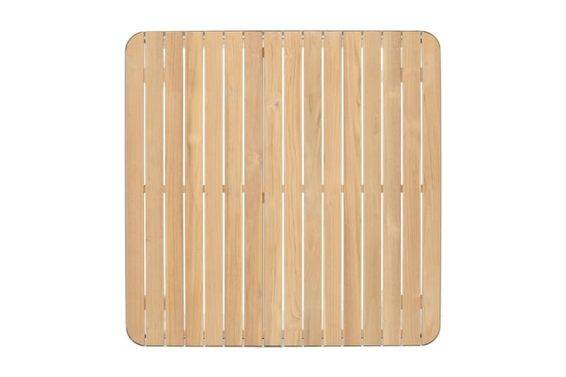 Portals Bargruppe 95 cm + Barstol - Vit / teak - Havemøbler - Balkon - Balkonmøbler - Altansæt