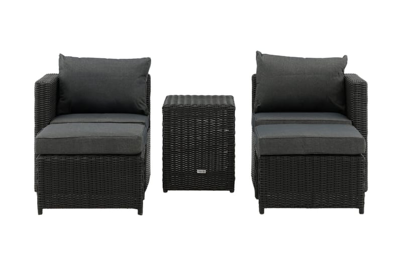 Quad Balkonsæt 2-Pers., Sort