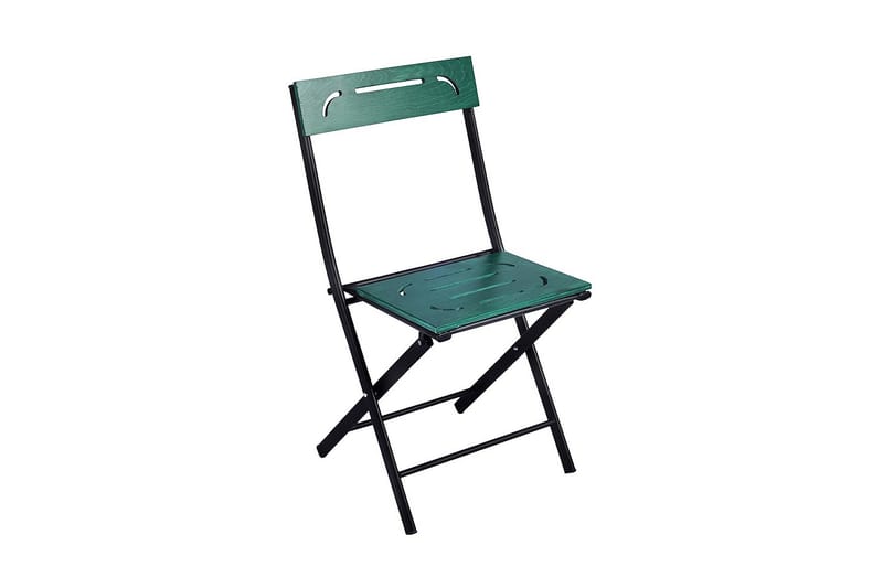 Riotorto Cafésæt 60 cm Blomst + 2 Stole - Grøn/Sort - Havemøbler - Udendørsgruppe - Cafesæt