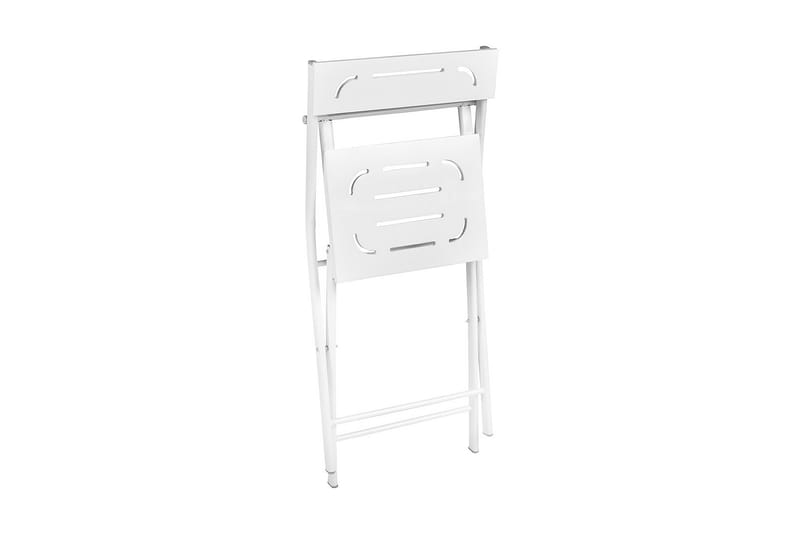 Riotorto Cafésæt 60 cm Blomst + 2 Stole - Hvid - Havemøbler - Udendørsgruppe - Cafesæt