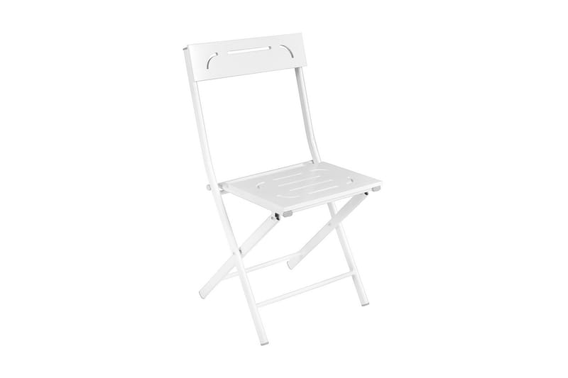 Riotorto Cafésæt 60 cm Blomst + 2 Stole - Hvid - Havemøbler - Udendørsgruppe - Cafesæt