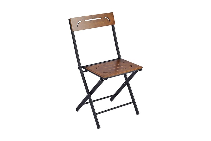 Riotorto Cafésæt 60 cm Blomst + 2 Stole - Natur/Sort - Havemøbler - Udendørsgruppe - Cafesæt
