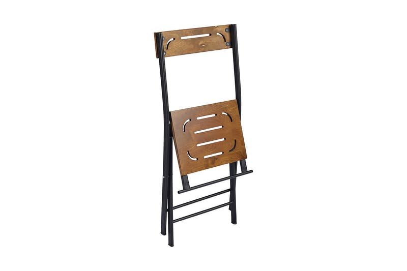 Riotorto Cafésæt 60 cm Blomst + 2 Stole - Natur/Sort - Havemøbler - Udendørsgruppe - Cafesæt