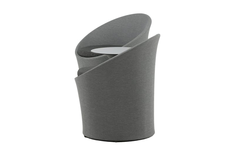 Spoga Balkonsæt 2-Pers. - Sort/Mørkegrå - Havemøbler - Udendørsgruppe - Cafesæt