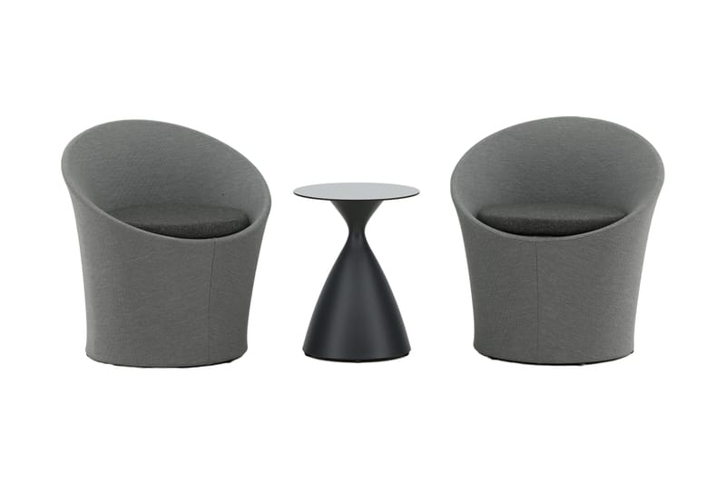 Spoga Balkonsæt 2-Pers., Sort/Mørkegrå