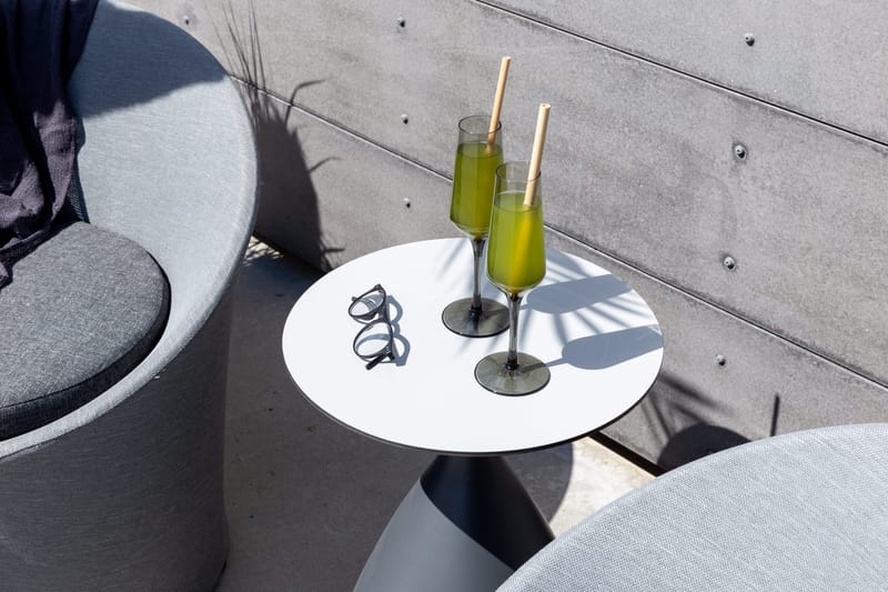 Spoga Balkonsæt 2-Pers. - Sort/Mørkegrå - Havemøbler - Udendørsgruppe - Cafesæt