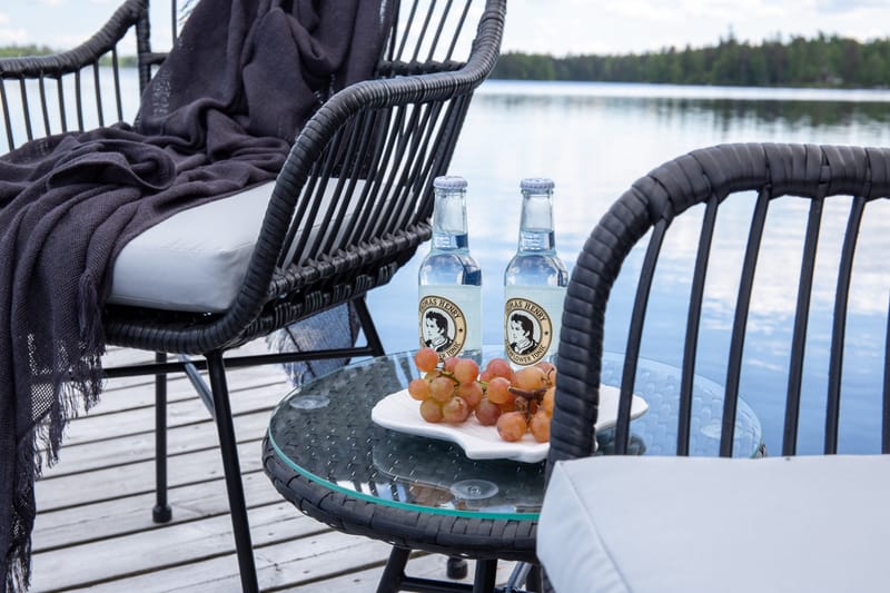 Viga Balkonsæt 2-Pers. - Sort - Havemøbler - Udendørsgruppe - Cafesæt