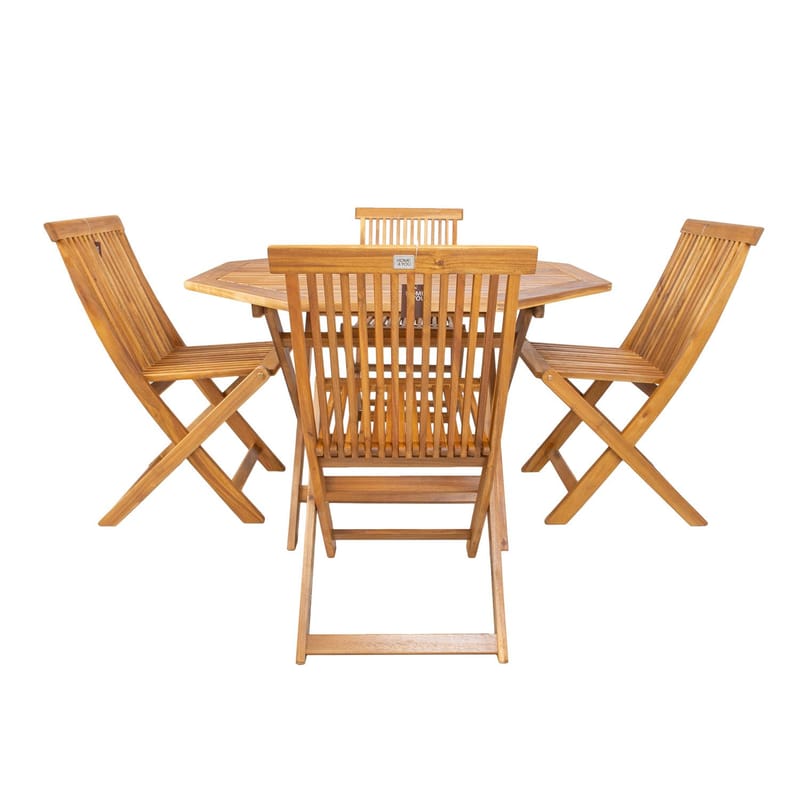 Garden Furniture Set HOME4YOU 45 x 57 x 86 cm - brun - Havemøbler - Udendørsgruppe - Havesæt
