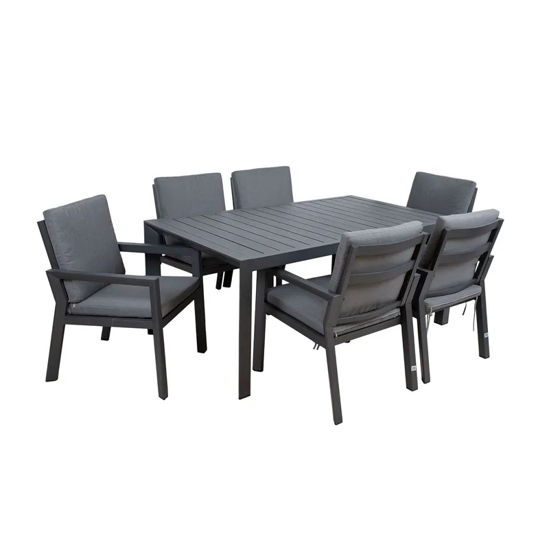 Garden Furniture Set HOME4YOU - Grå - Havemøbler - Udendørsgruppe - Havesæt