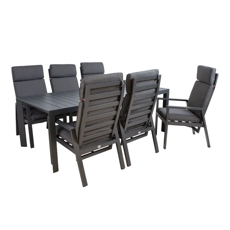 Garden Furniture Set HOME4YOU - Grå - Havemøbler - Udendørsgruppe - Havesæt