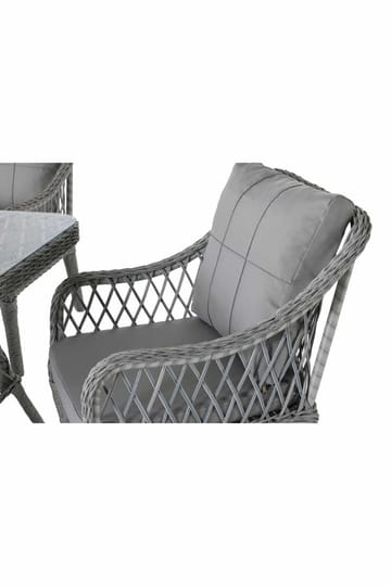 Havebord- og stolessæt Atelier Del Sofa Hisar 4+1 (52 x 78 x 56 cm) Grå 5 dele - Havemøbler - Udendørsgruppe - Havesæt