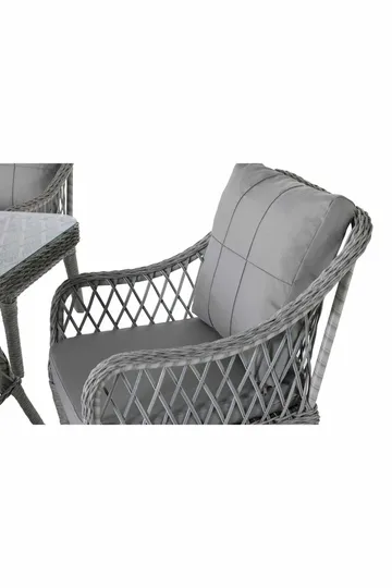 Havebord- og stolessæt Atelier Del Sofa Hisar 6+1 (52 x 78 x 56 cm) grå 7 dele - Havemøbler - Udendørsgruppe - Havesæt