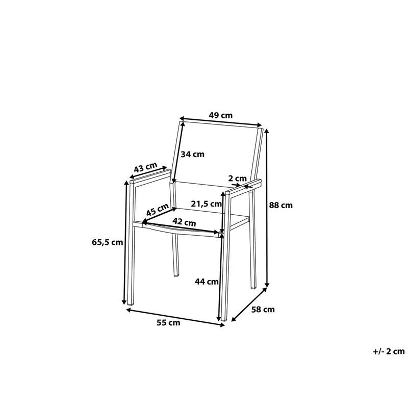 Bacoli Spisebordssæt 180 cm + 6 Stole - Sort - Havemøbler - Udendørsgruppe - Havesæt