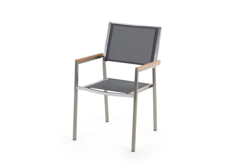 Bacoli Spisebordssæt 180 cm + 6 Stole - Sort - Havemøbler - Udendørsgruppe - Havesæt