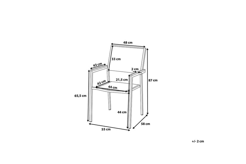 Bacoli Spisebordssæt 180 cm + 6 Stole - Sort - Havemøbler - Udendørsgruppe - Havesæt