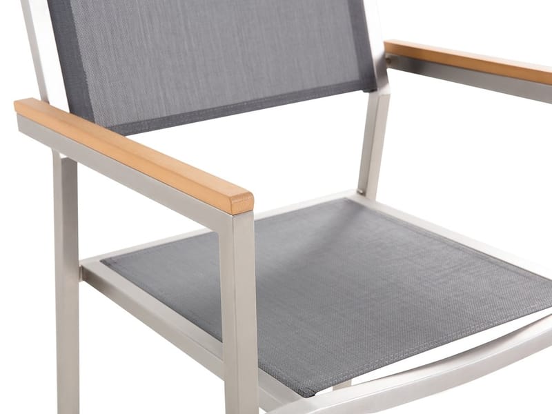 Bacoli Spisebordssæt 180 cm + 6 Stole - Sort - Havemøbler - Udendørsgruppe - Havesæt