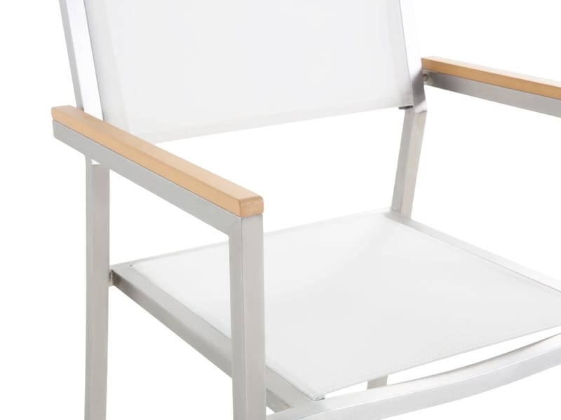 Bacoli Spisebordssæt 220 cm + 8 Stole - Hvid - Havemøbler - Udendørsgruppe - Havesæt
