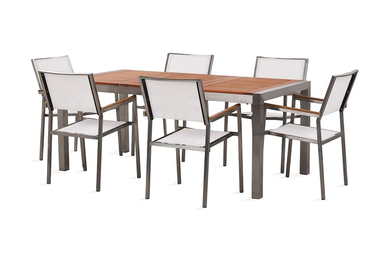 Bofors Spisebordssæt + 6 Rattanstole, Brun