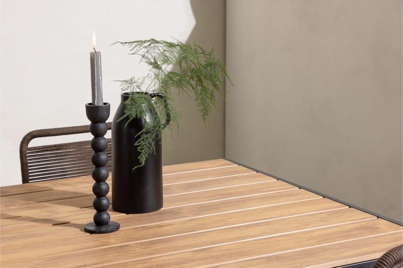 Break Spisegruppe 150 cm + 4 Lindos Spisestole - Brun - Havemøbler - Udendørsgruppe - Havesæt