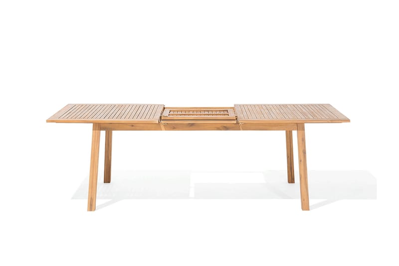 Cesana havemøbler med bord + 8 stole + chaiselong 2 stk - Træ / natur - Havemøbler - Udendørsgruppe - Havesæt