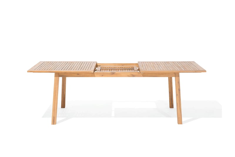 Cesana havemøbler med bord + 8 stole + chaiselong 2 stk - Træ / natur - Havemøbler - Udendørsgruppe - Havesæt