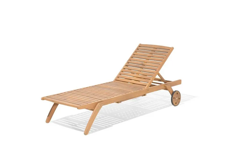 Cesana havemøbler med bord + 8 stole + chaiselong 2 stk - Træ / natur - Havemøbler - Udendørsgruppe - Havesæt