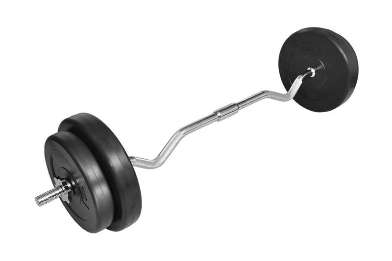 Curlstang Med Vægte 30 Kg - Sort - Havemøbler - Udendørsgruppe - Havesæt