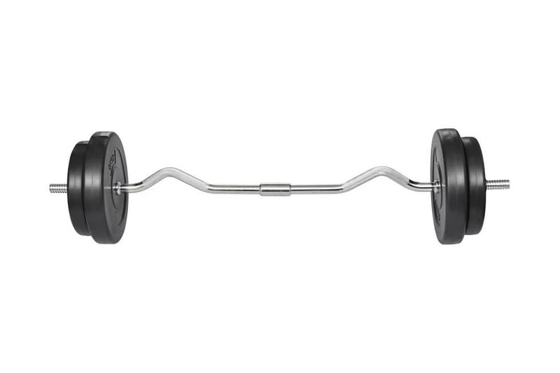 Curlstang Med Vægte 30 Kg - Sort - Havemøbler - Udendørsgruppe - Havesæt
