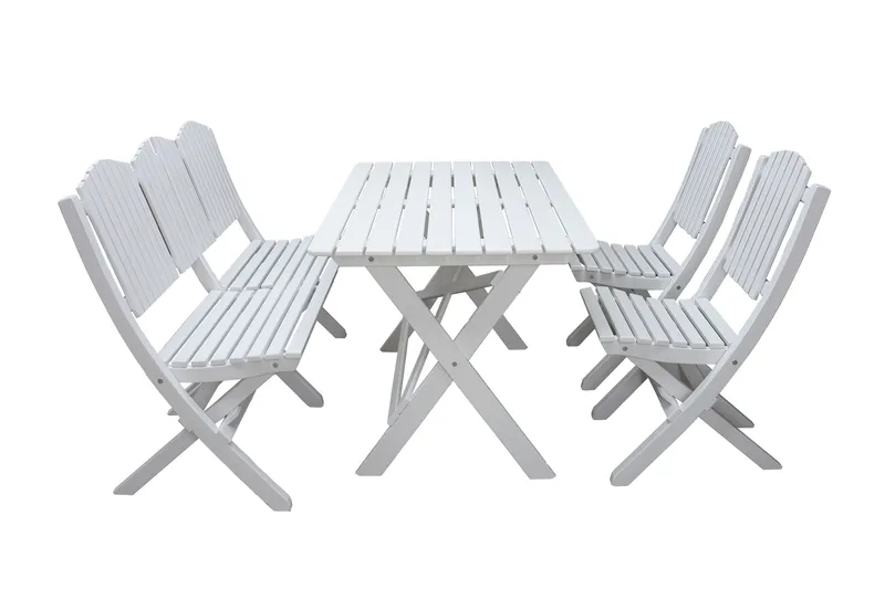 Delpino Cafésæt 125 cm, Hvid