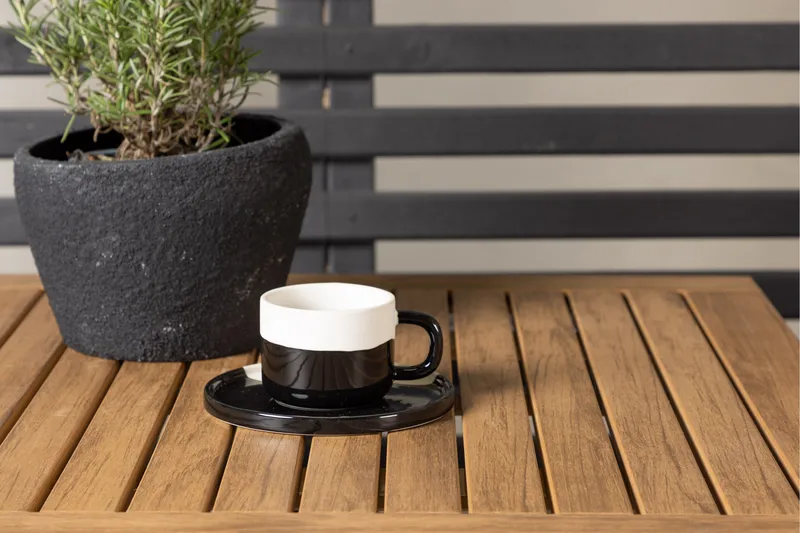 Diego Spisegruppe 70 cm + 2 Bois Armlænsstole - Grøn/Brun - Havemøbler - Udendørsgruppe - Havesæt