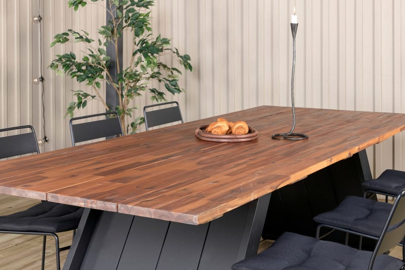Doory Spisebordssæt 250cm + 6 Lina Stole Hvid - Venture Home - Havesæt