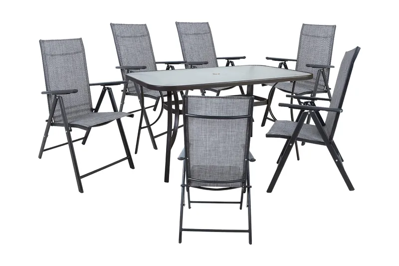 Dublin Spisebordssæt 6 Positionsstole, undefined