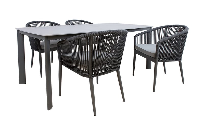 Ecco Spisebordssæt med 4 stole - Havemøbler - Udendørsgruppe - Havesæt