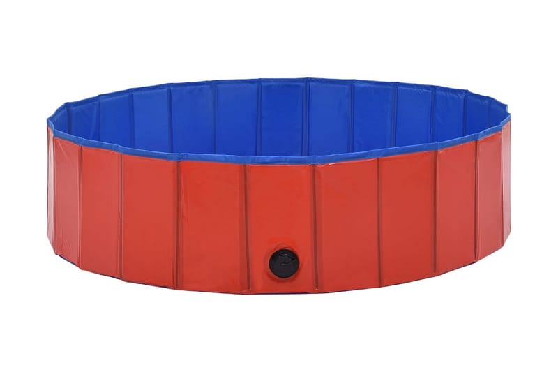 Foldbart Hundebassin 120 X 30 Cm Pvc Rød - Rød - Havemøbler - Udendørsgruppe - Havesæt