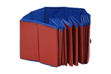 Foldbart Hundebassin 120 X 30 Cm Pvc Rød - Rød - Havemøbler - Udendørsgruppe - Havesæt